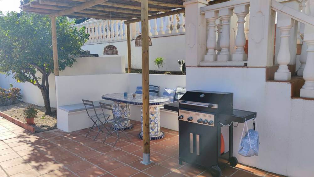 BBQ-hoek met pergola